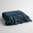 Bella Notte Linen Whisper baby blanket in Tahoe Blue, soft and cozy baby blanket with a luxurious linen texture.