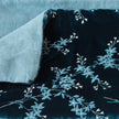 Bella Notte Lynette throw blanket in Tahoe Blue, showcasing soft, luxurious fabric and elegant drape.