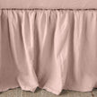 Bella Notte linen bed panel in autumn color, twin size, showcasing a smooth, elegant bed skirt with a tailored finish.