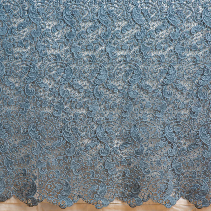 Bella Notte Allora Bed Skirt in Cenote fabric, elegant bed skirt with tailored design for Eastern King size bedding.
