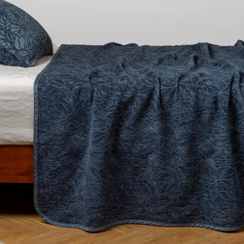 Bella Notte Georgia bedspread in autumn color, king size with soft fabric and elegant design, perfect for cozy bedroom decor.