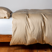 Bella Notte Bria duvet cover in Cenote fabric, showcasing soft, luxurious bedding with intricate textured design.