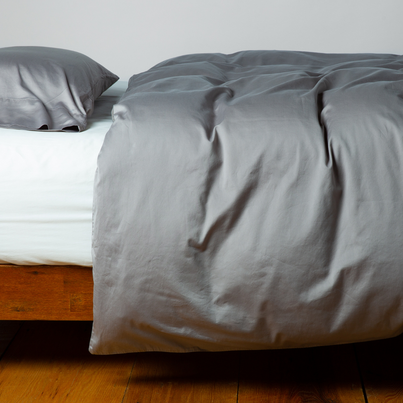 Bella Notte Bria Duvet Cover in Cenote, king size, showcasing soft fabric and elegant design on a neatly made bed.