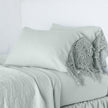 King-sized linen pillowcase with Frida lace detail by Bella Notte, featuring soft, natural fabric and elegant lace accents.
