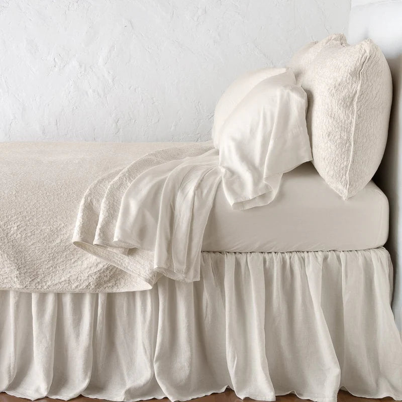 Bella Notte Vienna coverlet in autumn colors, king size, showcasing soft, textured fabric and elegant design for cozy bedding.
