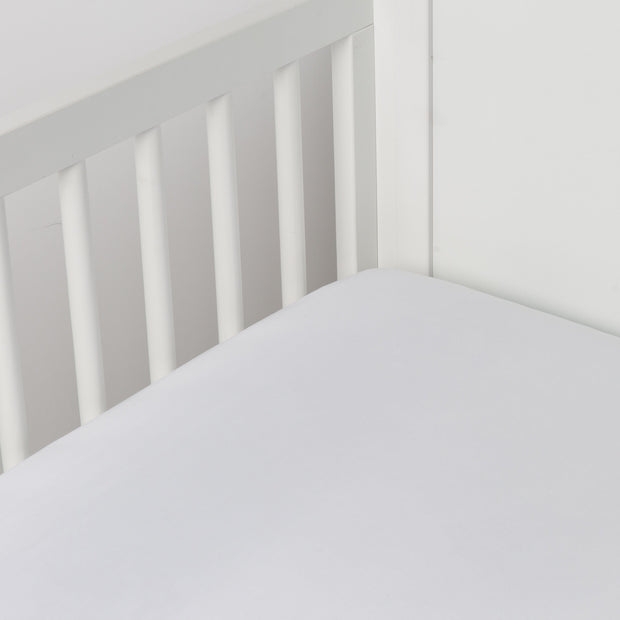 Bella Notte Madera Luxe crib sheet with matching crib skirt, soft and elegant bedding for a cozy nursery.