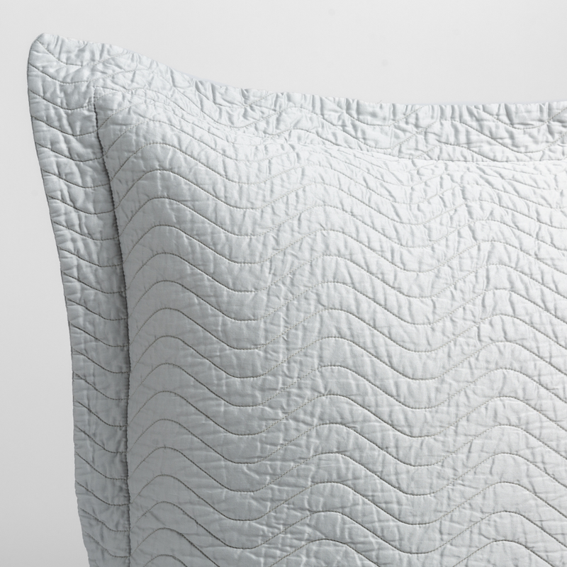Bella Notte Cirillo Sham Deluxe in autumn fabric, featuring elegant decorative stitching and soft, luxurious textile details.