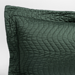Bella Notte Cirillo Sham Deluxe with autumn-colored fabric and intricate embroidery, showcasing elegant decorative bedding.