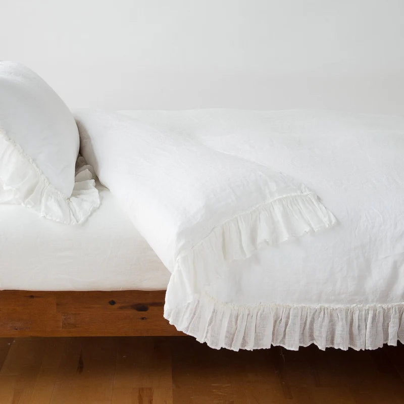 Bella Notte Linen Whisper duvet cover in autumn color, king size, made of soft linen fabric with a subtle textured finish.