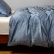 Bella Notte Paloma duvet cover in warm autumn tones, showcasing soft fabric and elegant design for king-sized bedding.
