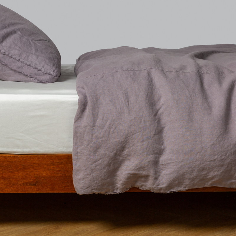 Bella Notte Austin duvet cover in Cenote fabric, king size, showcasing its elegant, soft textile design and luxurious texture.