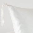 Bella Notte Taline Euro Sham with autumn-colored woven fabric for elegant bedroom decor.