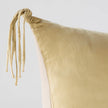 Bella Notte Taline Euro Sham with autumn-inspired fabric and decorative stitching for elegant bedroom decor.