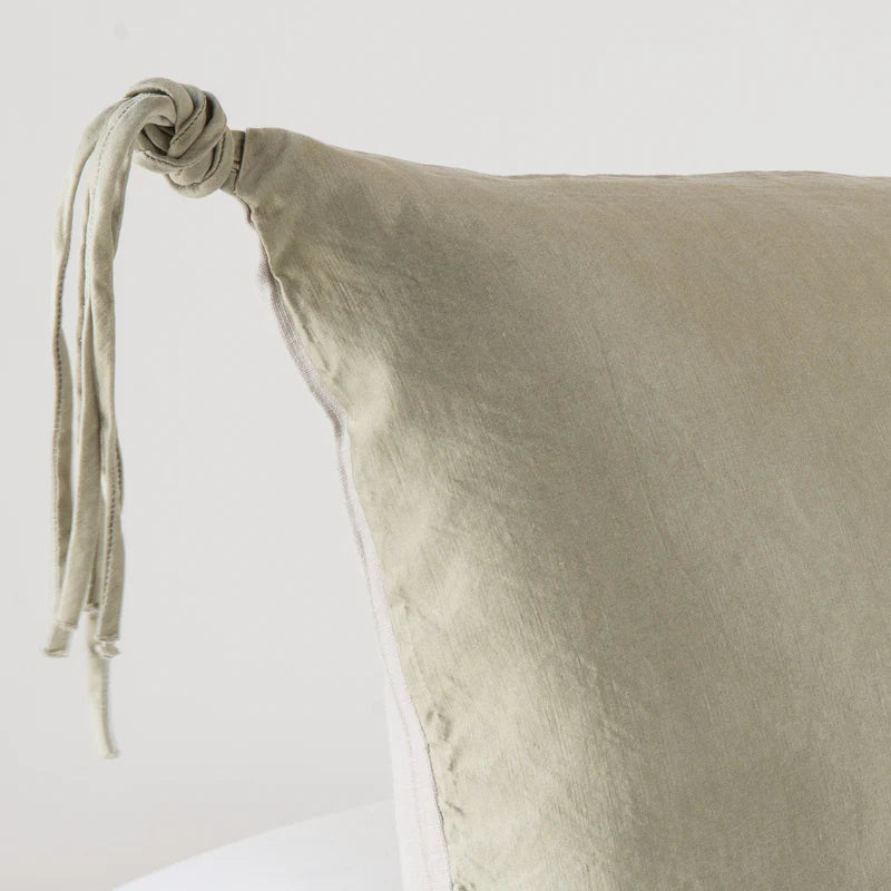 Bella Notte Taline Euro Sham in autumn colors, soft fabric with elegant stitching, decorative pillow cover for luxurious bedding.