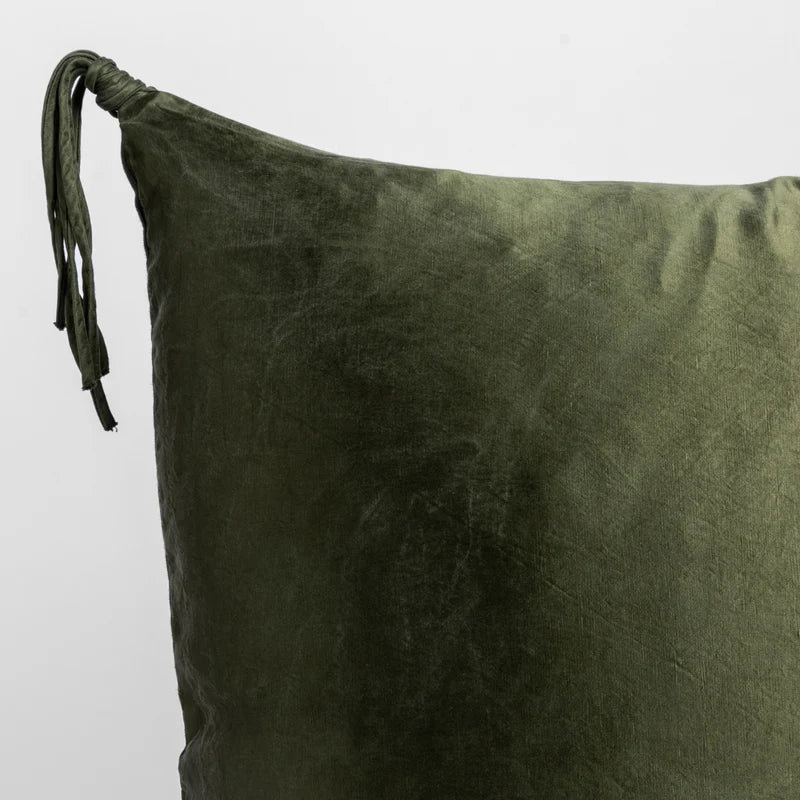 Bella Notte Taline Euro Sham with autumn-colored fabric and elegant embroidery, styled for a sophisticated bedroom decor.