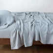 Bella Notte linen flat sheet in autumn color, king size, with soft, smooth fabric and elegant, natural texture.