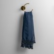 White Bella Notte Mattine Guest Towel with soft, plush fabric and elegant design, perfect for guest bathroom decor.