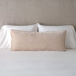 Bella Notte Carmen Lumbar Throw Pillow with honeycomb pattern in 15x24 inches, soft and decorative accent for sofa or bed.