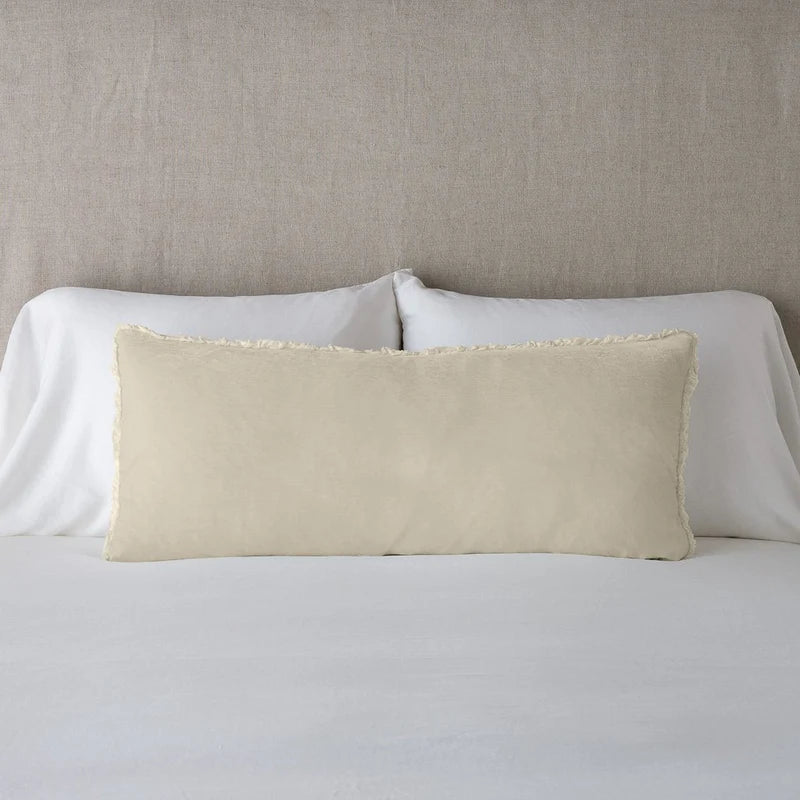 Bella Notte Carmen lumbar throw pillow in honeycomb fabric, 15x24 inches, featuring a textured, decorative design.