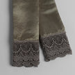 Bella Notte Paloma pillowcase with lace edge, featuring elegant lace detailing on soft fabric for a luxurious bedroom accent.