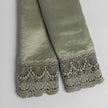 Bella Notte Paloma Pillowcase with lace edge, showcasing elegant fabric and detailed lace trim on a standard-sized pillow.