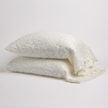 Bella Notte Allora Lace Pillowcase in Cenote, showcasing delicate lace fabric and elegant design for luxurious bedding.