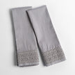 Bella Notte Bria pillowcase in Cenote with Novola lace, showcasing soft fabric and intricate lace detail.