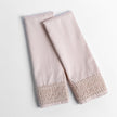 King-sized Bella Notte Bria Pillowcase with elegant Novola lace, featuring soft fabric and intricate lace detail.