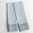Bella Notte Madera Luxe Pillowcase in winter white with Donella lace edge, standard size, featuring elegant lace detailing.