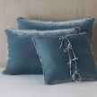 In Stock Bella Notte Carmen Sham Deluxe in autumn-colored fabric with elegant embroidery for a luxurious bedroom decor.