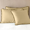Bella Notte Paloma sham featuring a soft, textured fabric in an autumn-inspired color, designed for luxurious bedroom decor.