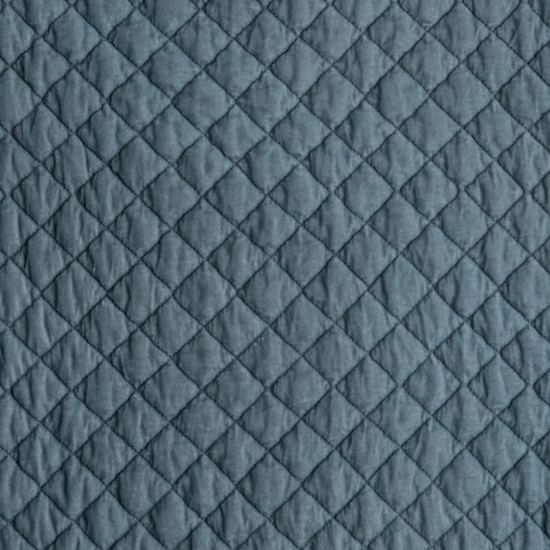 Bella Notte silk velvet quilted sham in autumn colors, showcasing plush fabric and elegant quilted design for luxurious bedding.