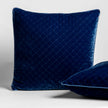 Bella Notte silk velvet quilted sham featuring a luxurious, textured design in warm autumn tones.
