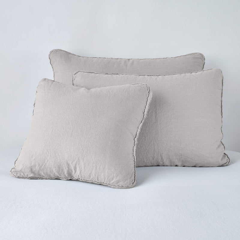 Bella Notte Cenote Austin sham, luxurious euro pillow sham with intricate embroidered design in soft, elegant fabric.