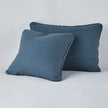 Bella Notte Austin Sham in Cenote Euro fabric showcasing soft, luxurious textile with elegant design for bedroom decor.