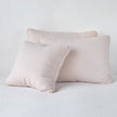 Bella Notte Austin Sham in Cenote fabric, showcasing elegant euro sham with soft, luxurious textile and intricate detailing.