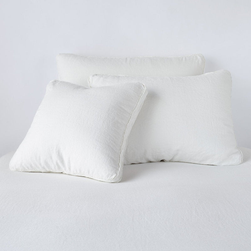 Bella Notte Austin Sham in Cenote fabric, featuring soft, luxurious bedding with elegant stitching and a stylish Euro size design.