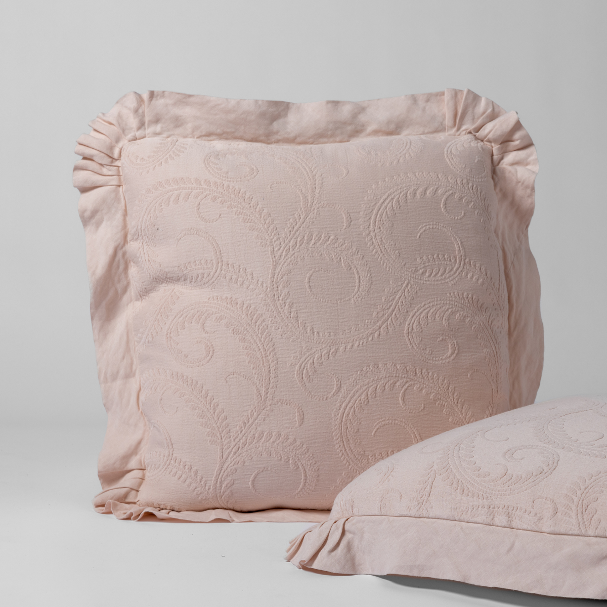 Bella Notte Marisette Sham in Cloud Euro fabric, featuring soft, luxurious bedding with intricate embroidery and elegant design.