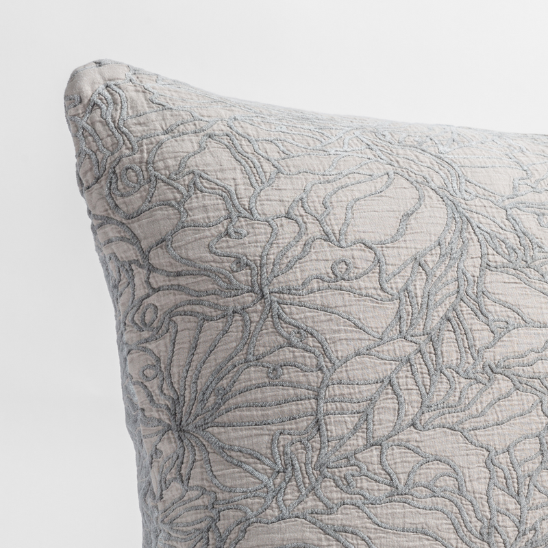 Bella Notte Georgia Sham in French Lavender Deluxe fabric featuring soft, luxurious bedding with floral pattern and elegant design.
