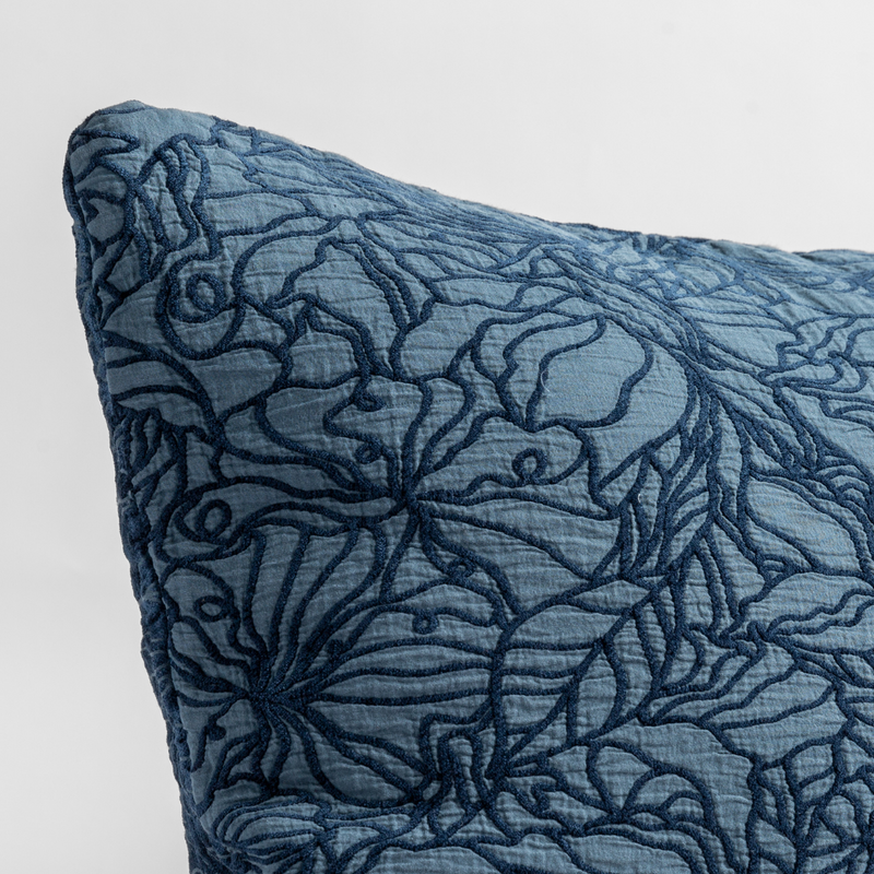 Bella Notte Georgia Sham in French Lavender, plush decorative pillow sham with elegant design and soft fabric.