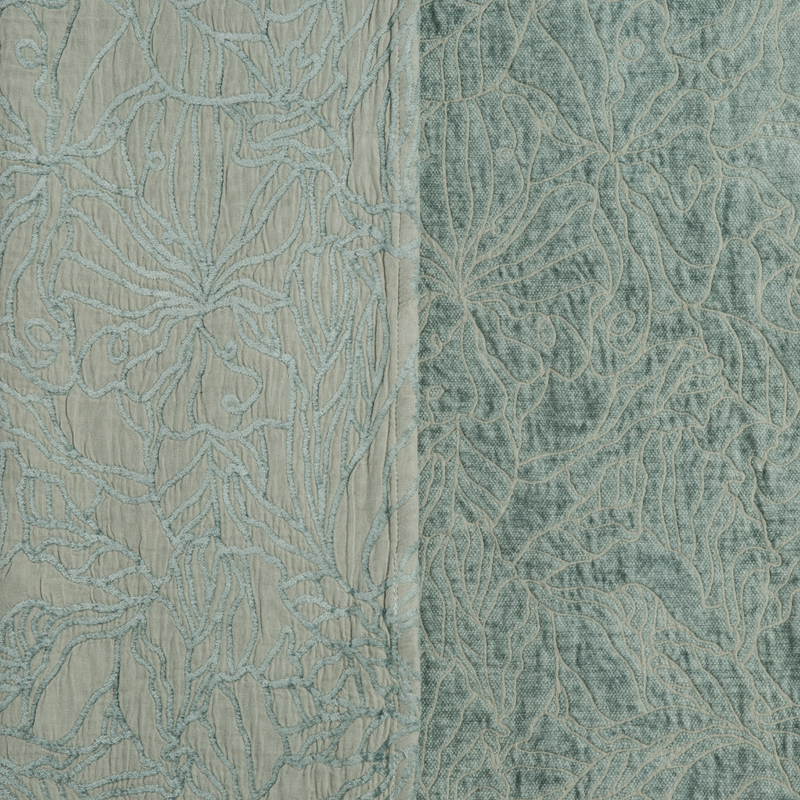 Deluxe Georgia sham by Bella Notte in French lavender with elegant embroidery, showcasing soft, luxurious fabric and detailed stitching.