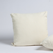 Natural-colored Bella Notte Georgia sham pillow cover with elegant, soft fabric and intricate detailing.
