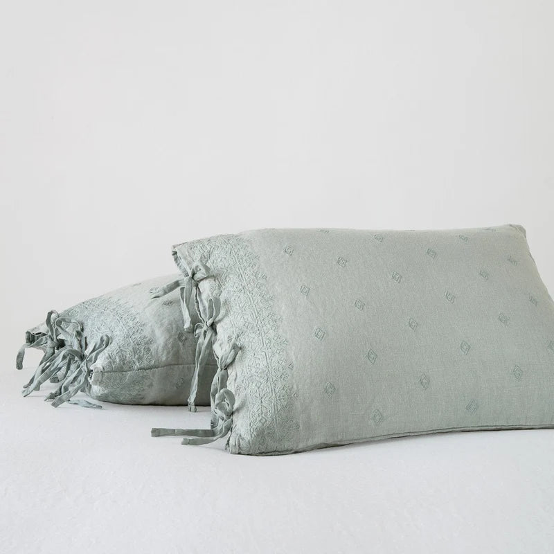 Bella Notte Ines Sham in French Lavender, luxurious decorative pillow sham with soft, elegant fabric and intricate detailing.