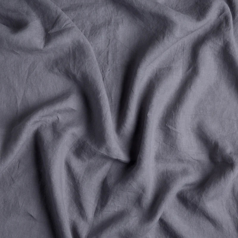 Bella Notte French Lavender linen sham showcasing soft, textured fabric and elegant design for a luxurious bedroom décor.