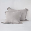 Bella Notte French Lavender linen sham featuring soft, luxurious fabric with elegant French lavender color and delicate stitching details.