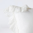 Bella Notte Linen Whisper Sham featuring soft lavender linen fabric with elegant stitching and a plush, decorative pillow sham style.