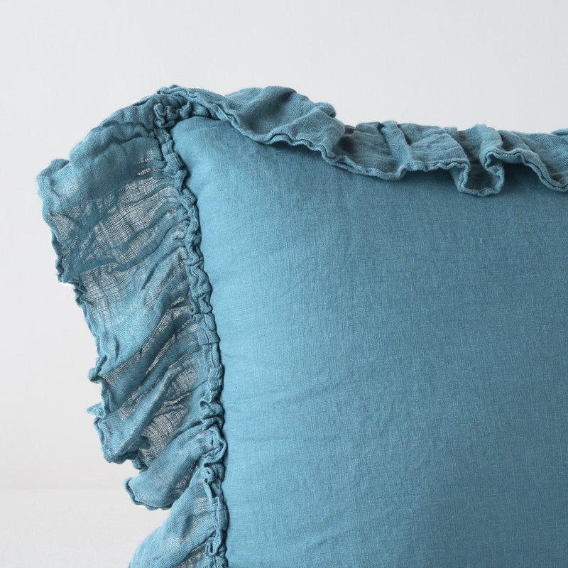 Bella Notte Linen Whisper Sham in French Lavender with soft, luxurious linen fabric and elegant sham design.