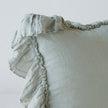 French lavender Bella Notte Linen Whisper Sham with soft linen fabric and elegant stitching detail.
