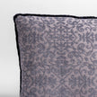 Bella Notte Vienna sham in French lavender, featuring elegant fabric and decorative stitching for a luxurious bedroom decor.