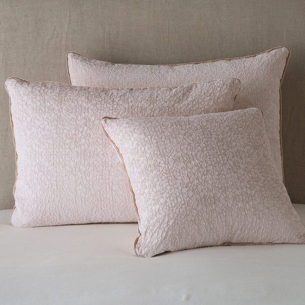 Bella Notte Vienna Sham in French lavender, showcasing soft fabric and elegant Euro pillow design.